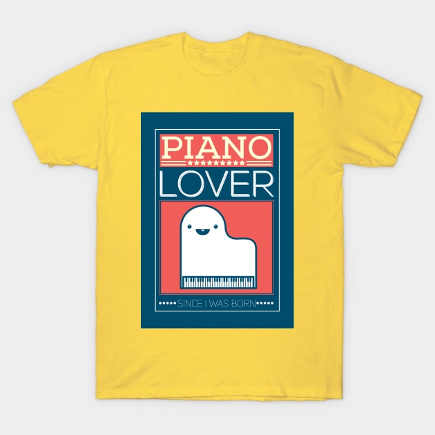 Piano Lover T-Shirt by VazFelipe